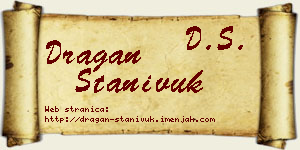 Dragan Stanivuk vizit kartica
